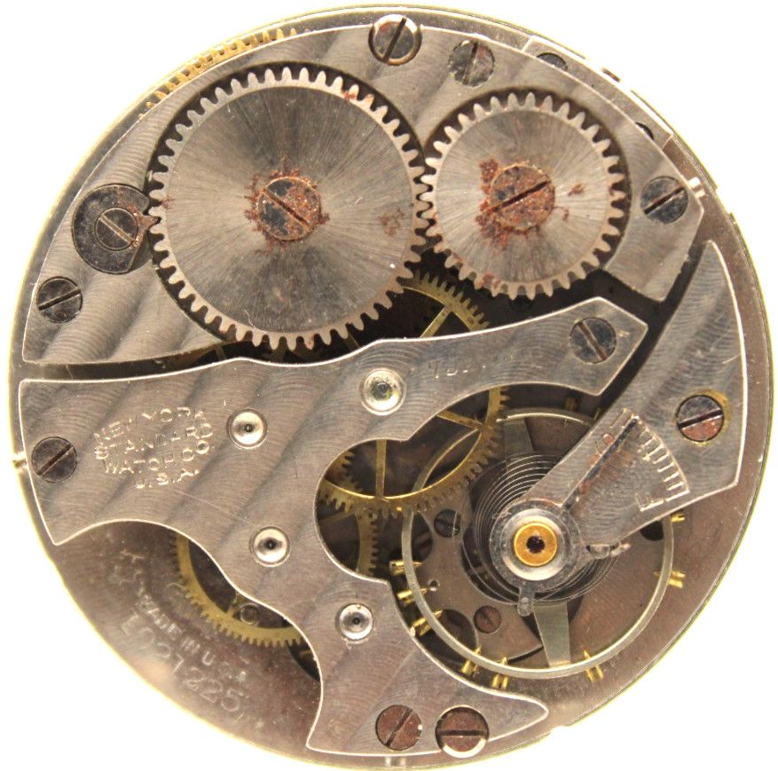 1925 NEW YORK STANDARD POCKET WATCH MOVEMENT 1021225 GRADE: 173 12s 7j (BF2)