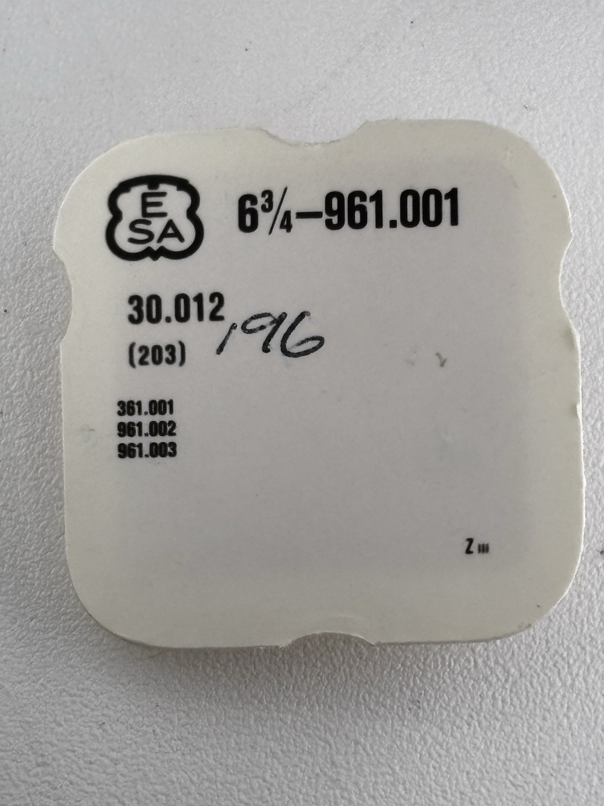 ESA 961.001 203/196 (30.012) Intermediate Wheel NEW