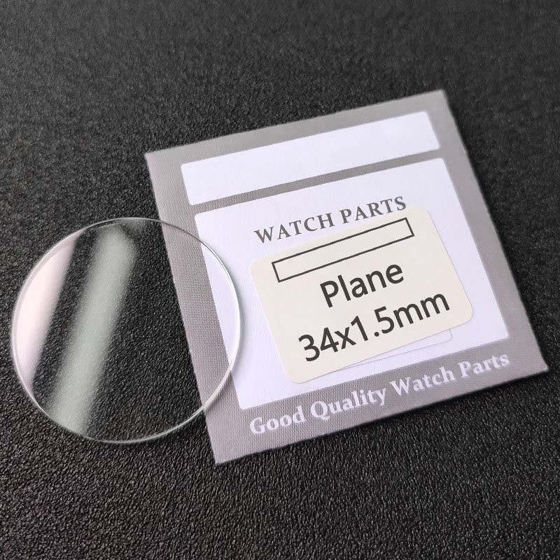1.0/1.2/1.5/2.0/3.0mm Thick Flat Mineral Glass Watch Crystal Diameter 20-60mm
