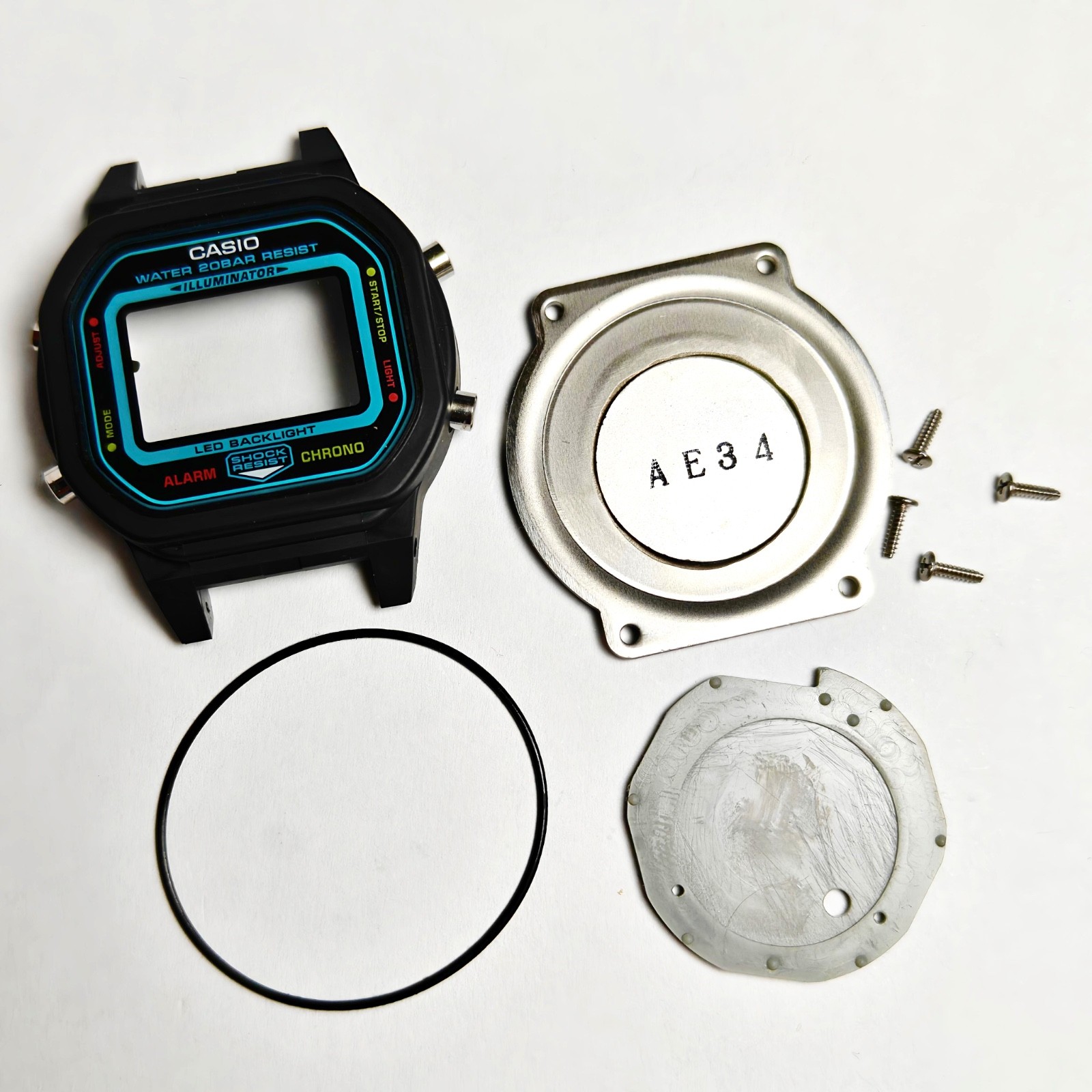 Genuine Casio G-Shock DW-5600EP-2ER Case Centre Assembly OEM Complete + Buttons