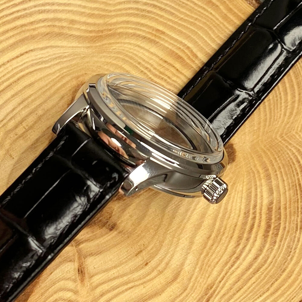 20BAR Dive Polished Watch Case Domed Sapphire 40mm Fit NH35A NH34 GMT Glass Back