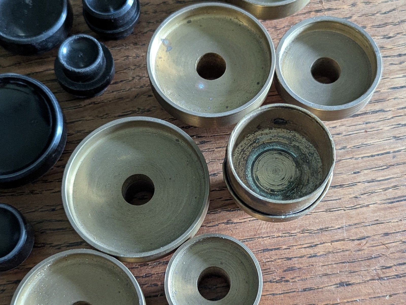 Robur Crystal Press Dies, Brass / Bakelite, Used, Various Sizes #S270
