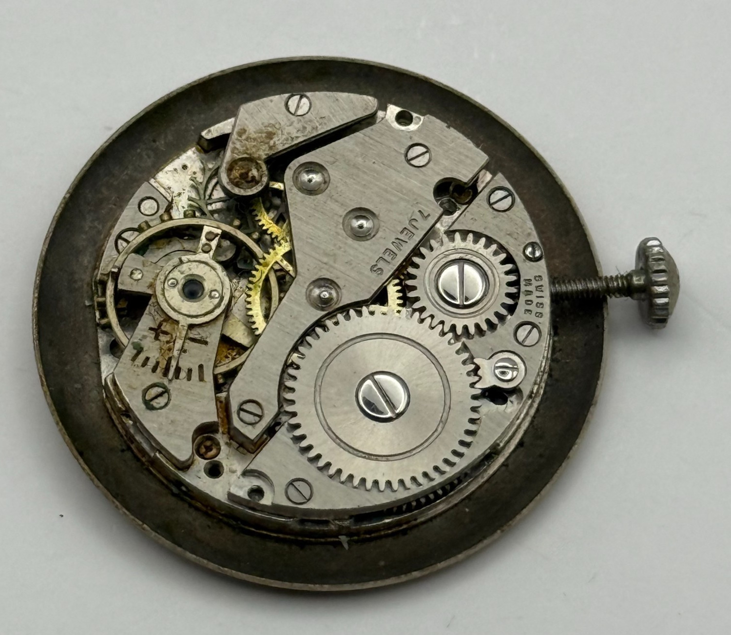 AS 1002 984 Watch Movement A. Schild 1002 984 Rotary Seven Parts Repair 23.6mm