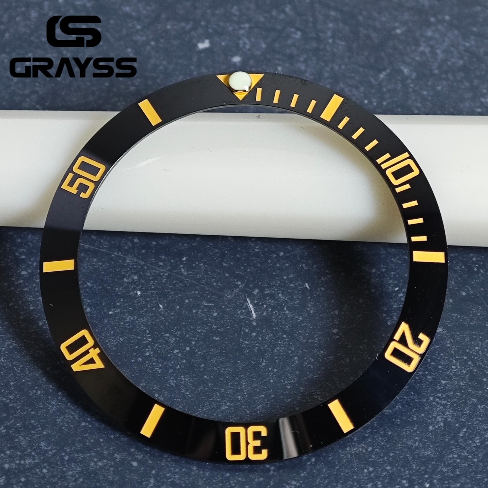 38mm Ceramic Alloy Watch Bezel Insert-Ring for 40mm SUB NH35 NH34 GMT