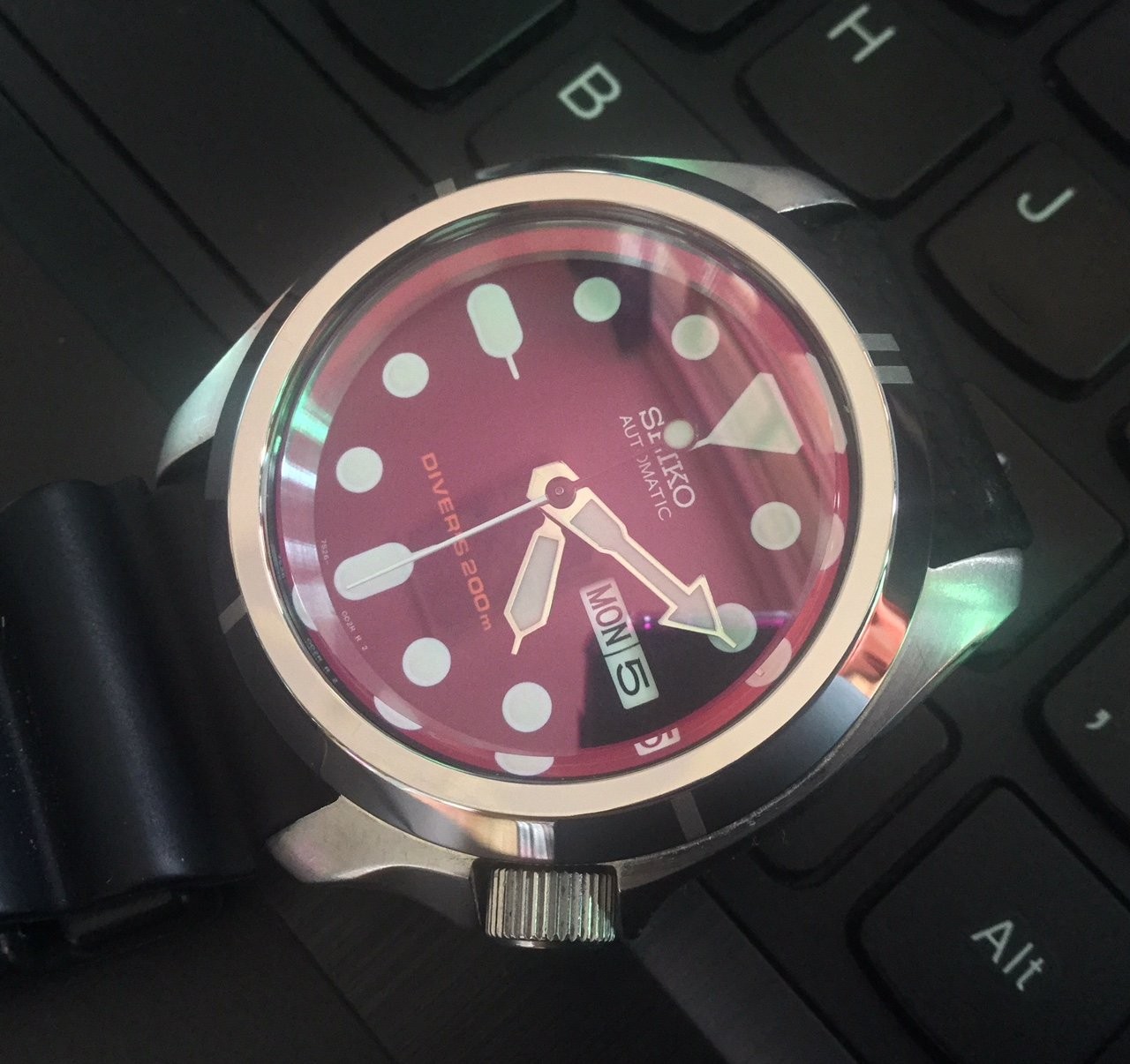 SKX007/SRPD Pilot Bezel – CT206 Brushed