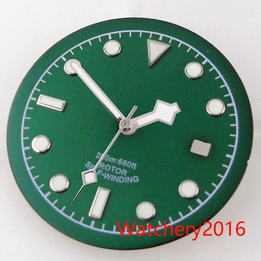 33.5mm Bliger Sterile Watch Dial Hands Fit For NH35 Miyota 8215 DG Date Window
