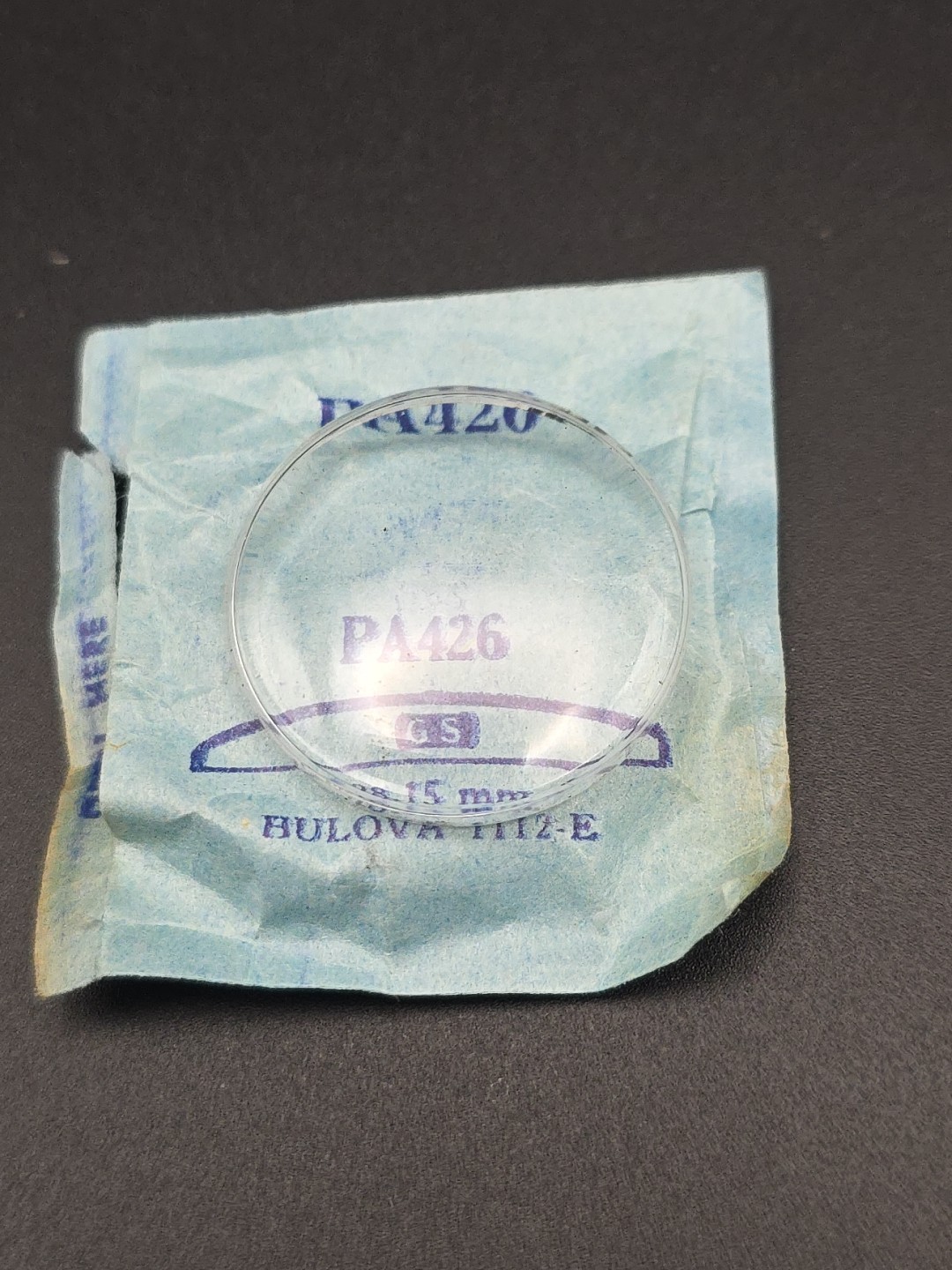G-S Watch Crystal PA426 28.15mm Bulova 1112-E