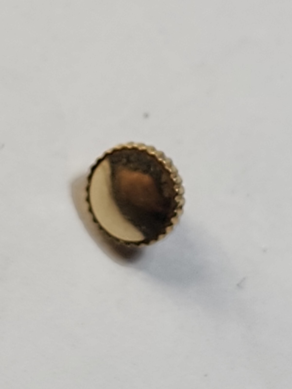 Vintage gold G.F. Watch Crowns Tap 10 6mm dia. 2mm long post. Fits 2.25 tube