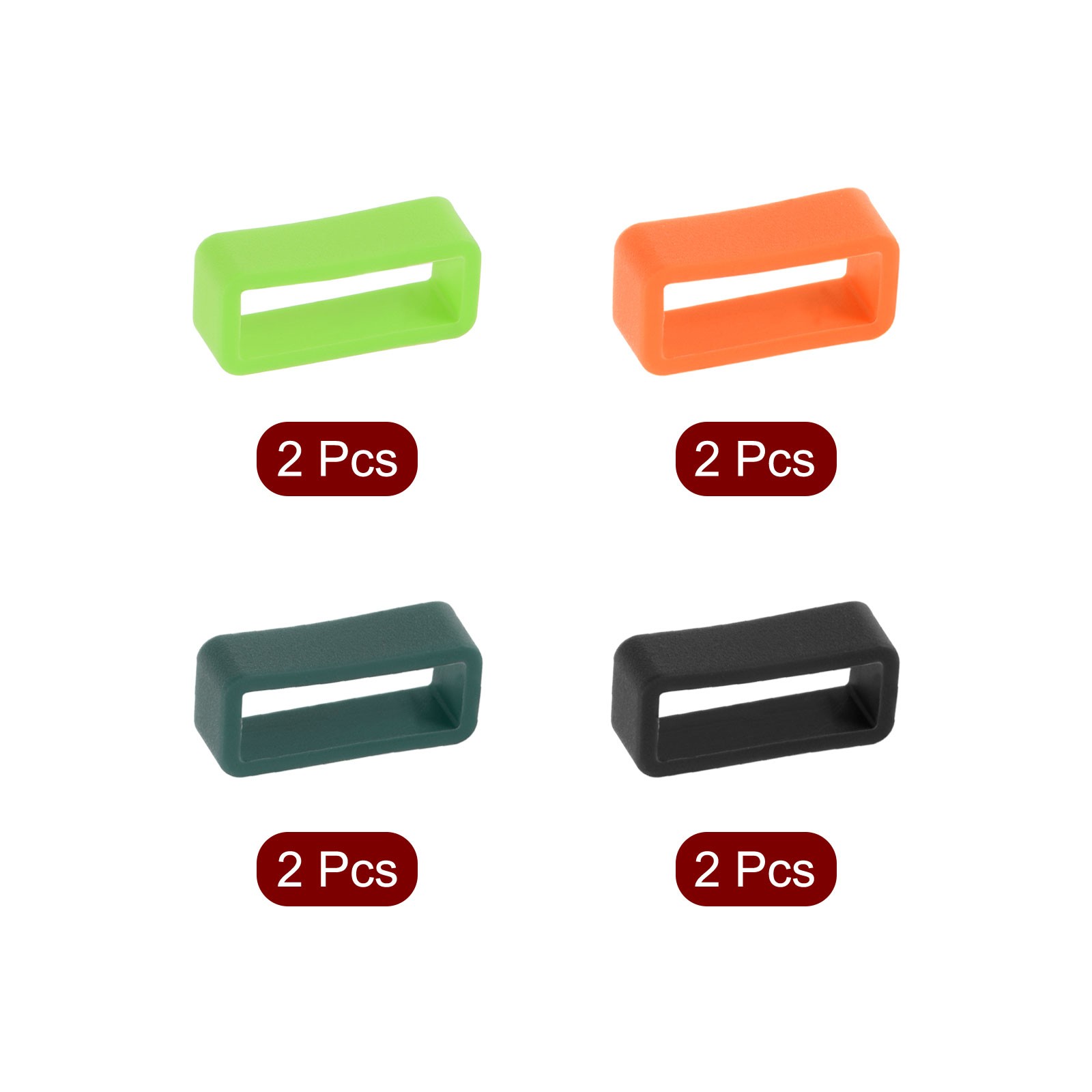 Watch Band Strap Watch Retainers for 16mm Width Watch Band 4 Color 8 Pcs