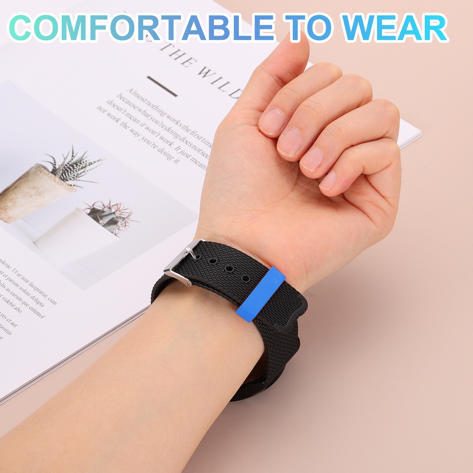 6pcs 12mm Silicone Watch Band for Watch Band Loop, Orange