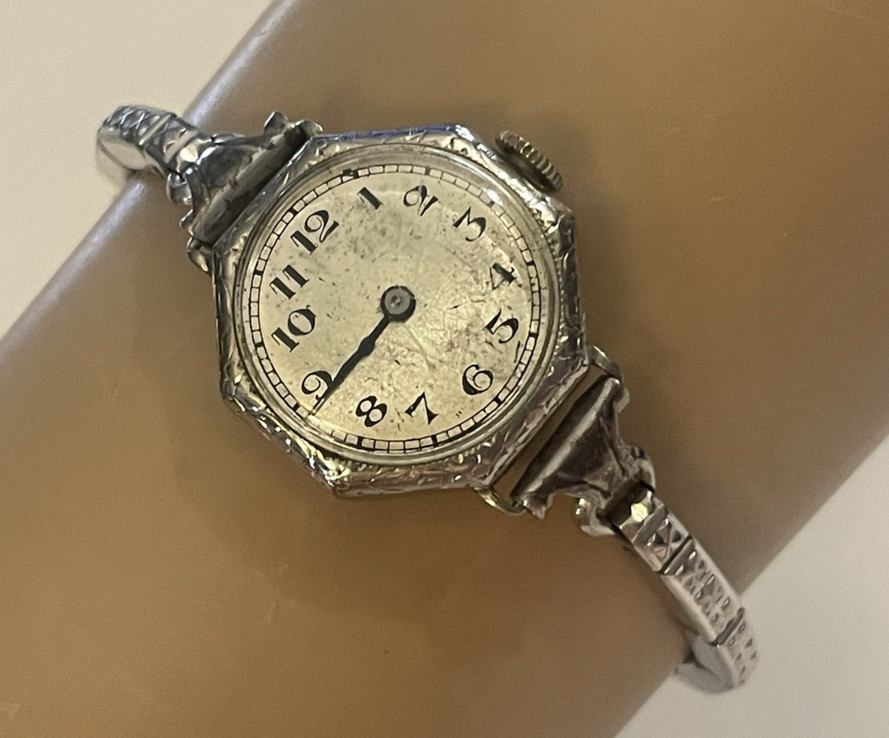 DePollier Wristwatch Watch 15 J Swiss Parts Repair 14K W Gold Filled StarWC Co🌺