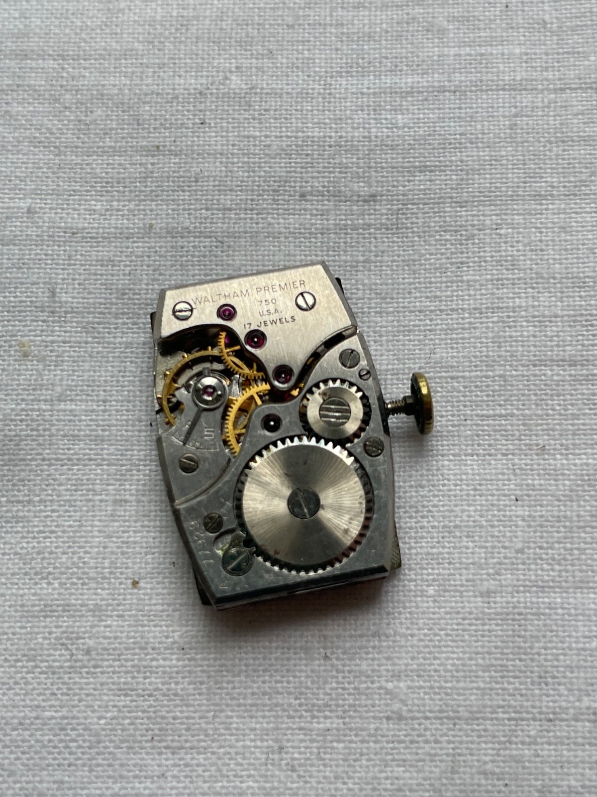 Waltham Premier 750 – movement for mens watch AS IS, lot 2605