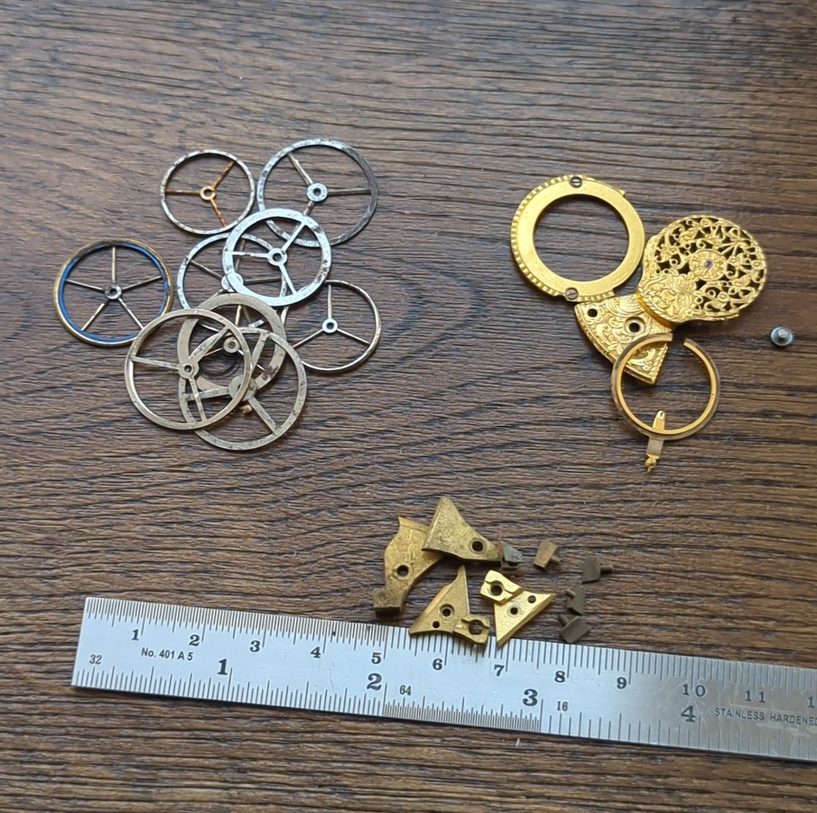 Antique Verge Fusee Pocket Watch Parts for Watchmakers (CV25)