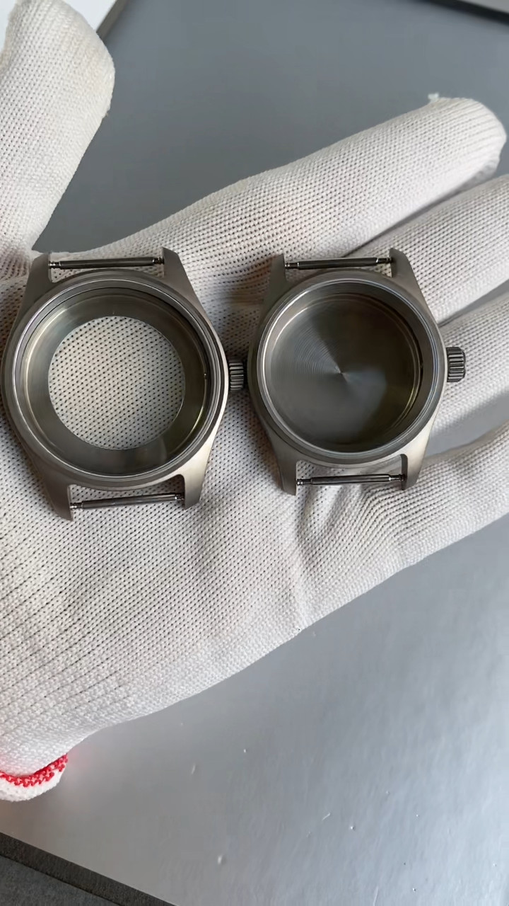 36mm/39mm 20ATM Titanium Pilot Diver Men Watch Case For NH35 PT5000 Miyota 8215