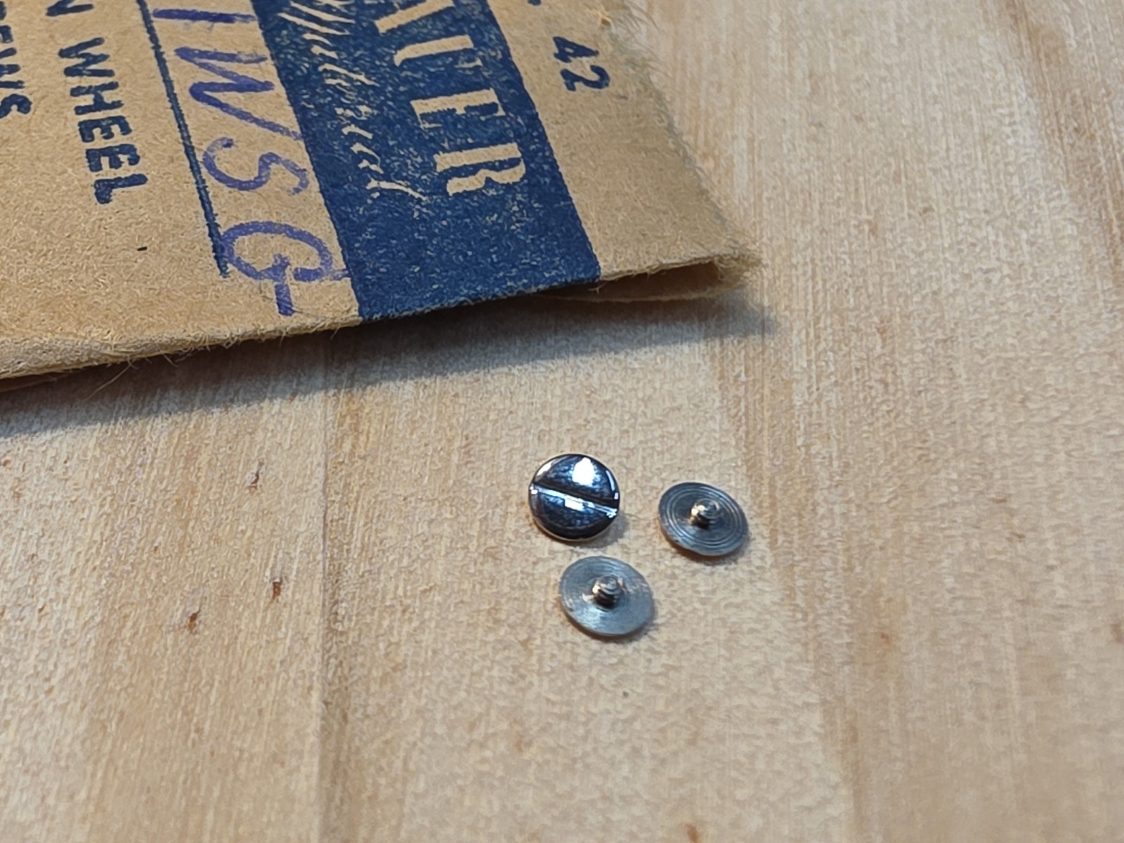 Pack Of 3 Vintage NOS Wittnauer Model 11 WSG P/N 42 Crown Wheel Screws