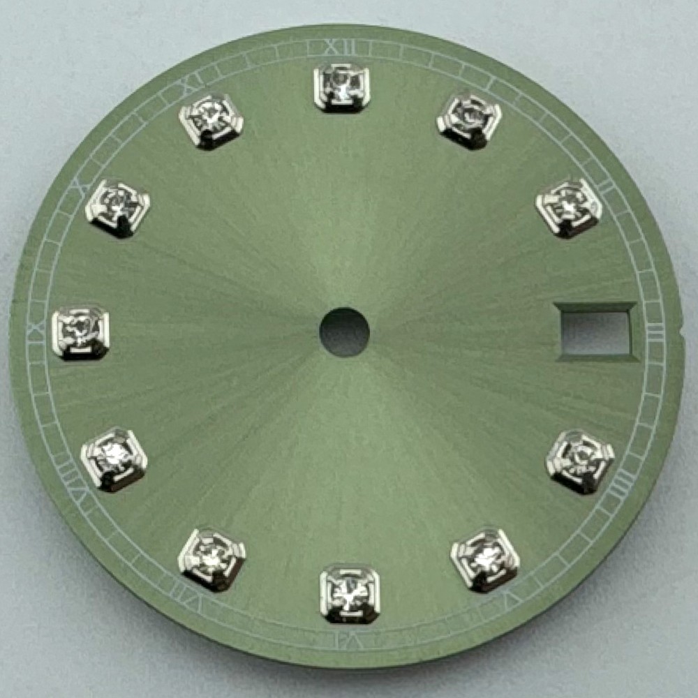 28.5mm Sterile Dial Fit NH35 NH34 Movement 3/3.8 O’clock Crown Black Green White