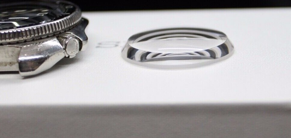 Sapphire Glass Crystal for Seiko 6106-8227 6106-8229 Flat Top High Dome