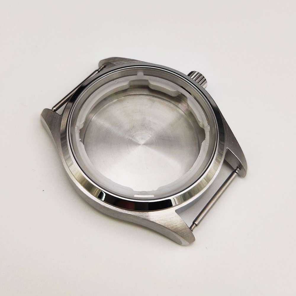 40mm Pilot Stainless Watch Case Mineral Glass for Nh35 Nh36 Movement 33.5mm Dial