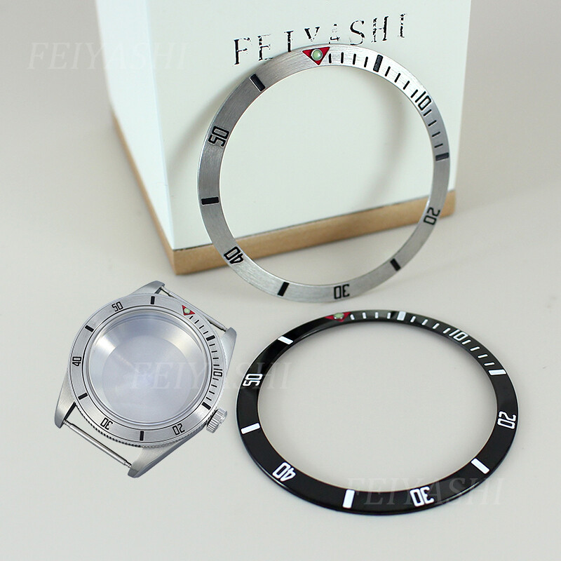For Seiko mod 37.2mmX31.5mm Silver and Black 316L stainless steel Insert baffle