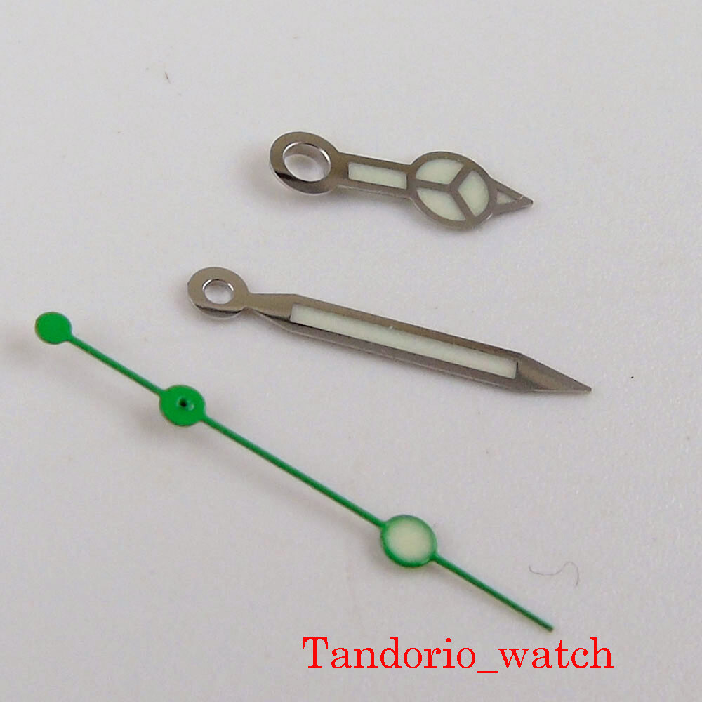Watch Hands Fit NH35A NH36A 7s26 7s36 Automatic Movement Blue Lume Watch Parts