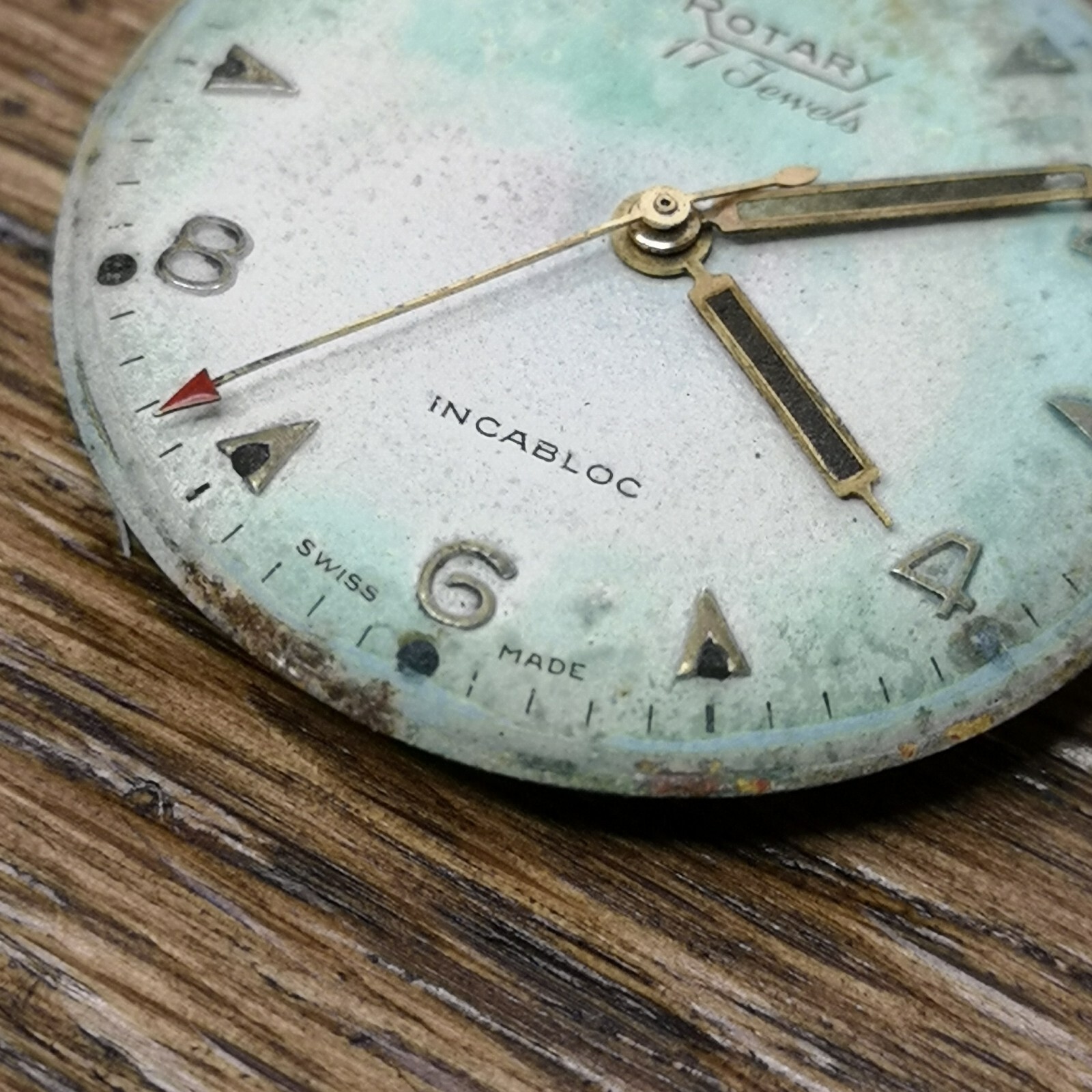 Peseux 380 Rotary Watch Movement, Ticking, For Project or Parts (CQ107)
