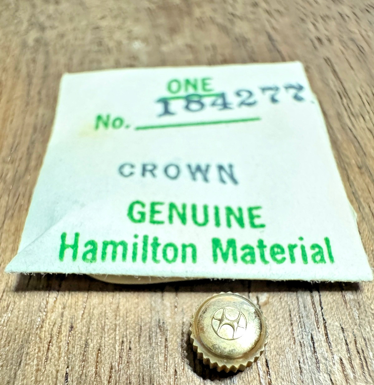 Hamilton 184277 732 Crown 8/0-14/0 Dia 5.2 Tap 10 NOS yellow TILDON SHELDON CDL