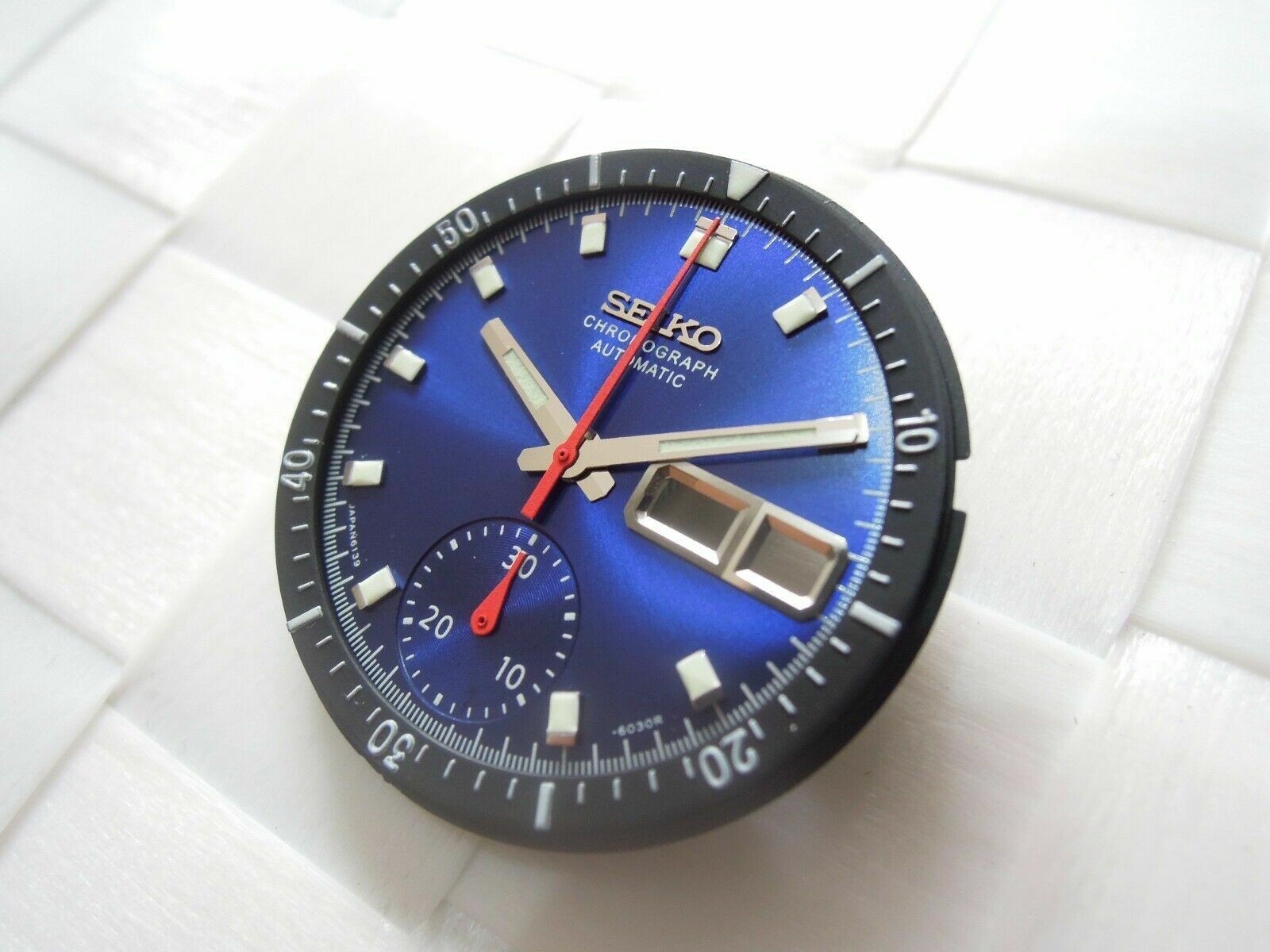NEW SUNBURST BLUE DIAL,HANDS,INNER BEZEL VINTAGE PEPSI POGUE 6139-6002/6009