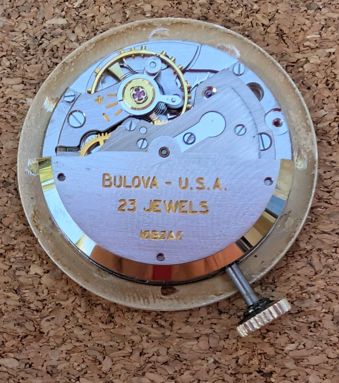 Bulova 23 jewel Automatic mov’t (cal 10BZAC) Running with Nice Original Dial!
