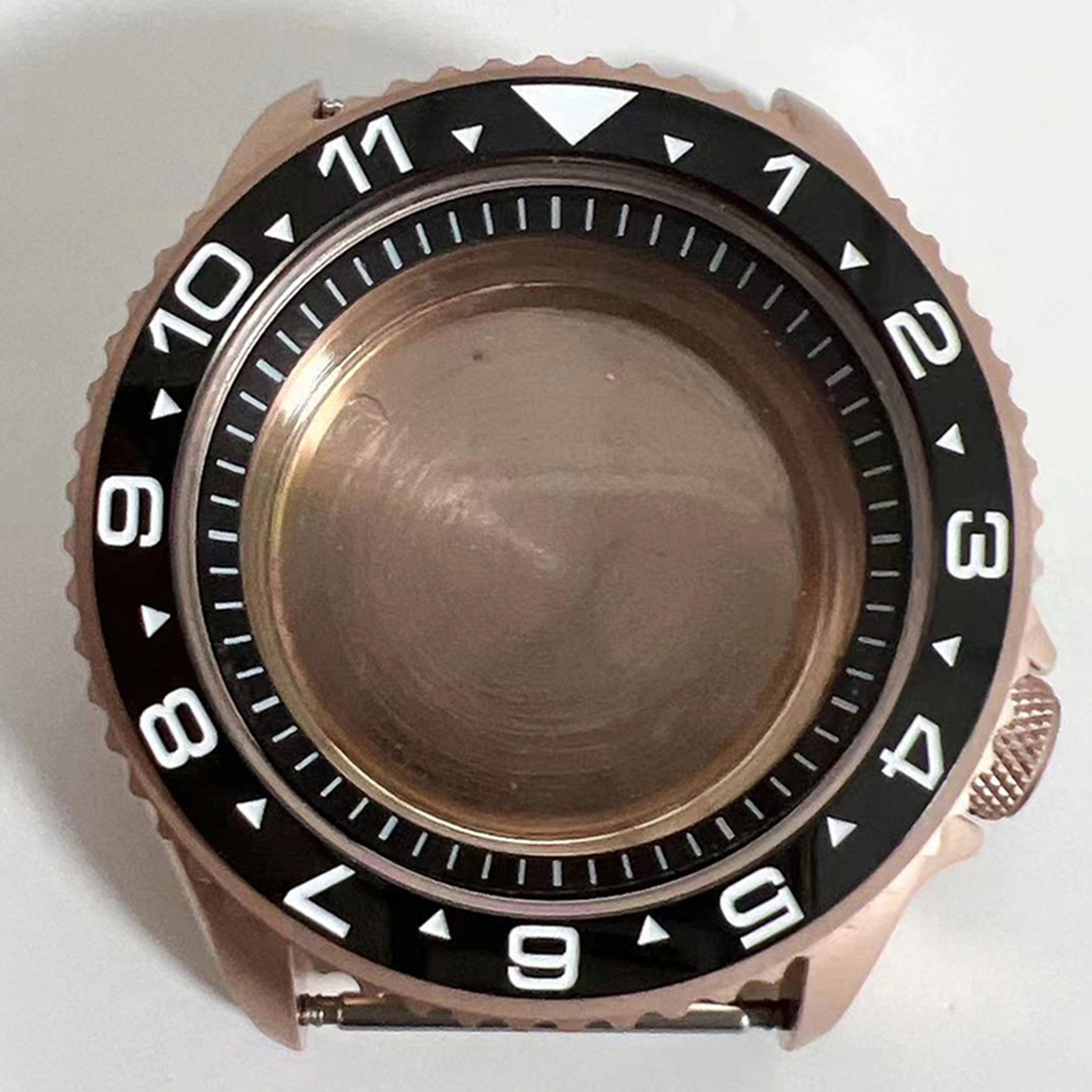 41.5mm Stainless Steel Rose Gold Watch Case For NH35/NH36/4R Movement