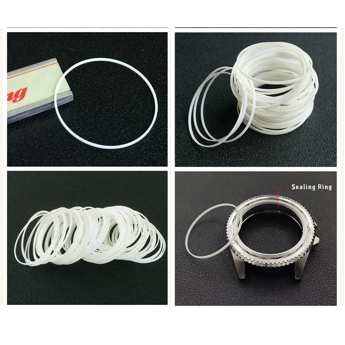 0.6/0.75/0.85/1.2/1.7mm Watch Crystal Gasket Watch Glass Waterproof Seal I-ring