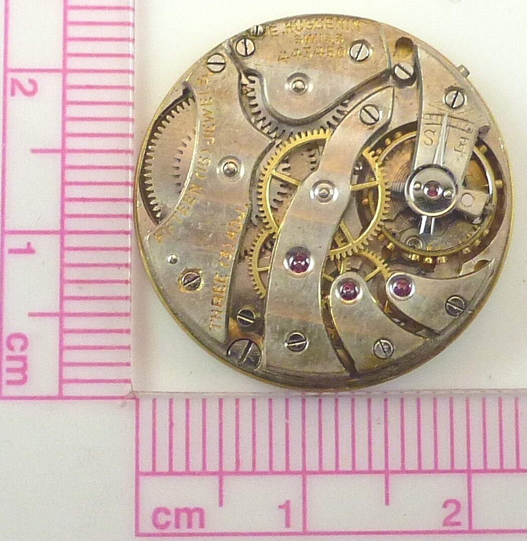 E. Huguenin Wristwatch Movement – Model 23.35mm – Spare Parts, Repair