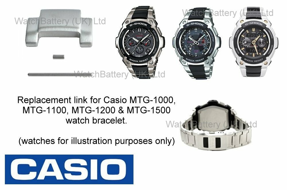 Casio Watch Link for MTG-1500, MTG-1200, MTG-1100, MTG-1000 Bracelet. Genuine