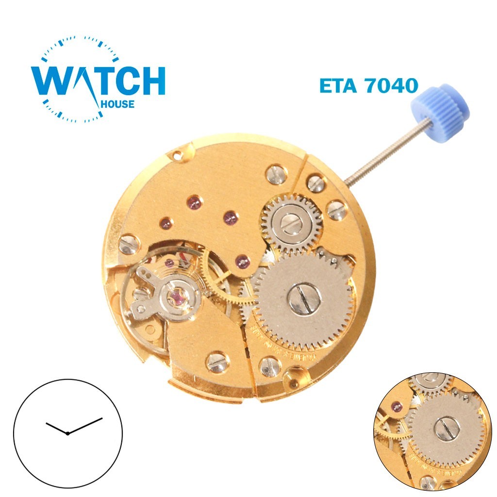 ETA 7040 -Swiss Manual Movement-2 Hands-Height:4.57mm-Without Disk.