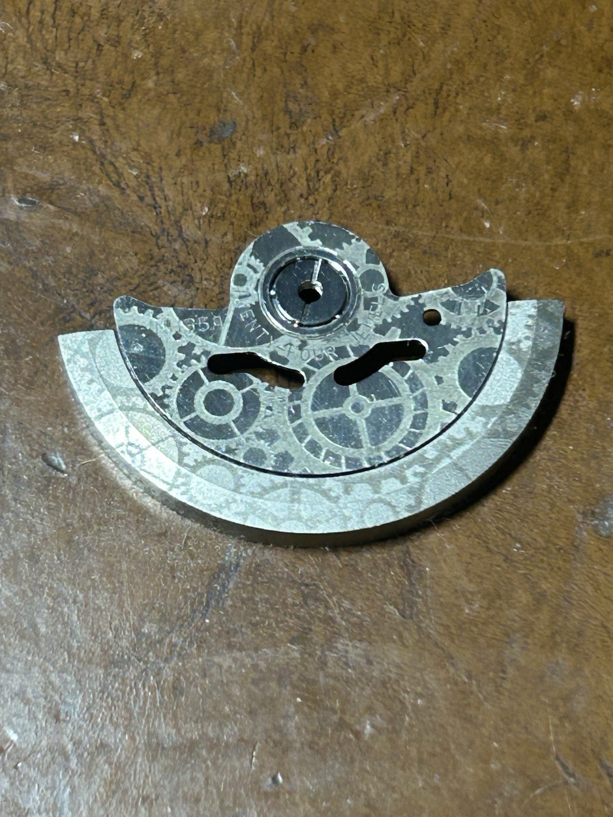 Engraved Gear Pattern Automatic Hammer Rotor Fit Seiko NH35 NH36 NH70 Movement