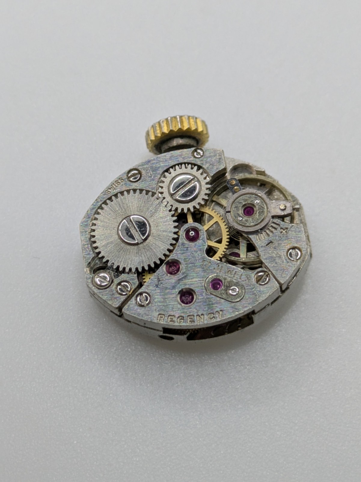 AS 1677 Regency Manual Watch Movement 17 Jewels Bad Balance Parts Repair 15.8mm