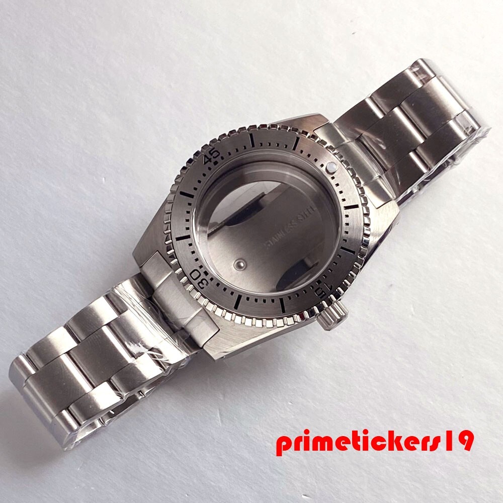 40mm Dive 62mas Style Watch Case+Bracelet Sapphire Fit NH35 NH36 ETA2824 PT5000