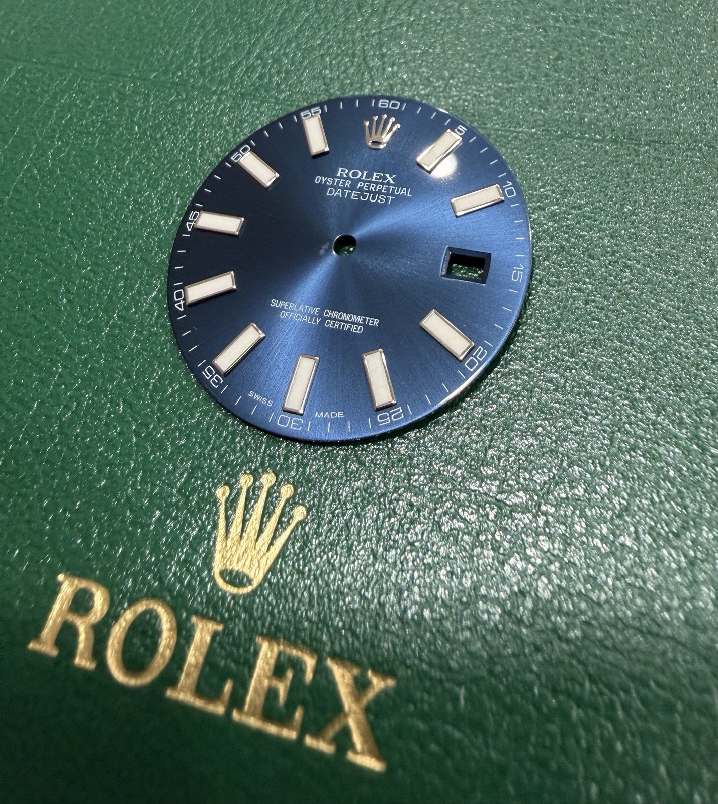 100% Authentic Rolex DateJust II 41mm Blue Sticks Dial 116300 116334