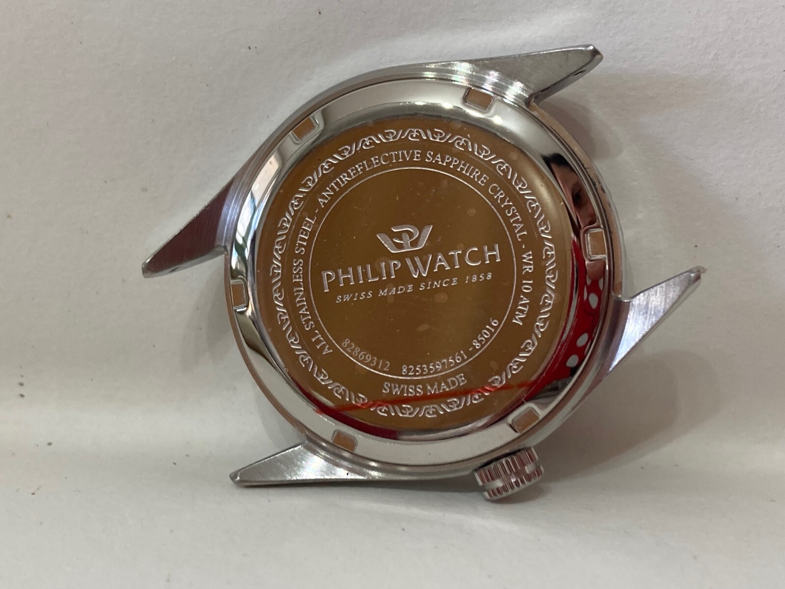 SPARE PARTS ACCESSORY STEEL CASE PHILIP WATCH CARIBE NEW.14