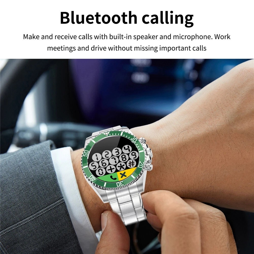 Smartwatch Men’s Watches Stainless Steel Fashion Luxury Watch Health Monitoring