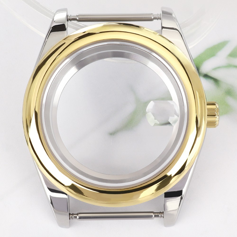 Sapphire Oyster Log Watch Case 36mm/39mm Fluted Bezel For Seiko NH35 Miyota 8215