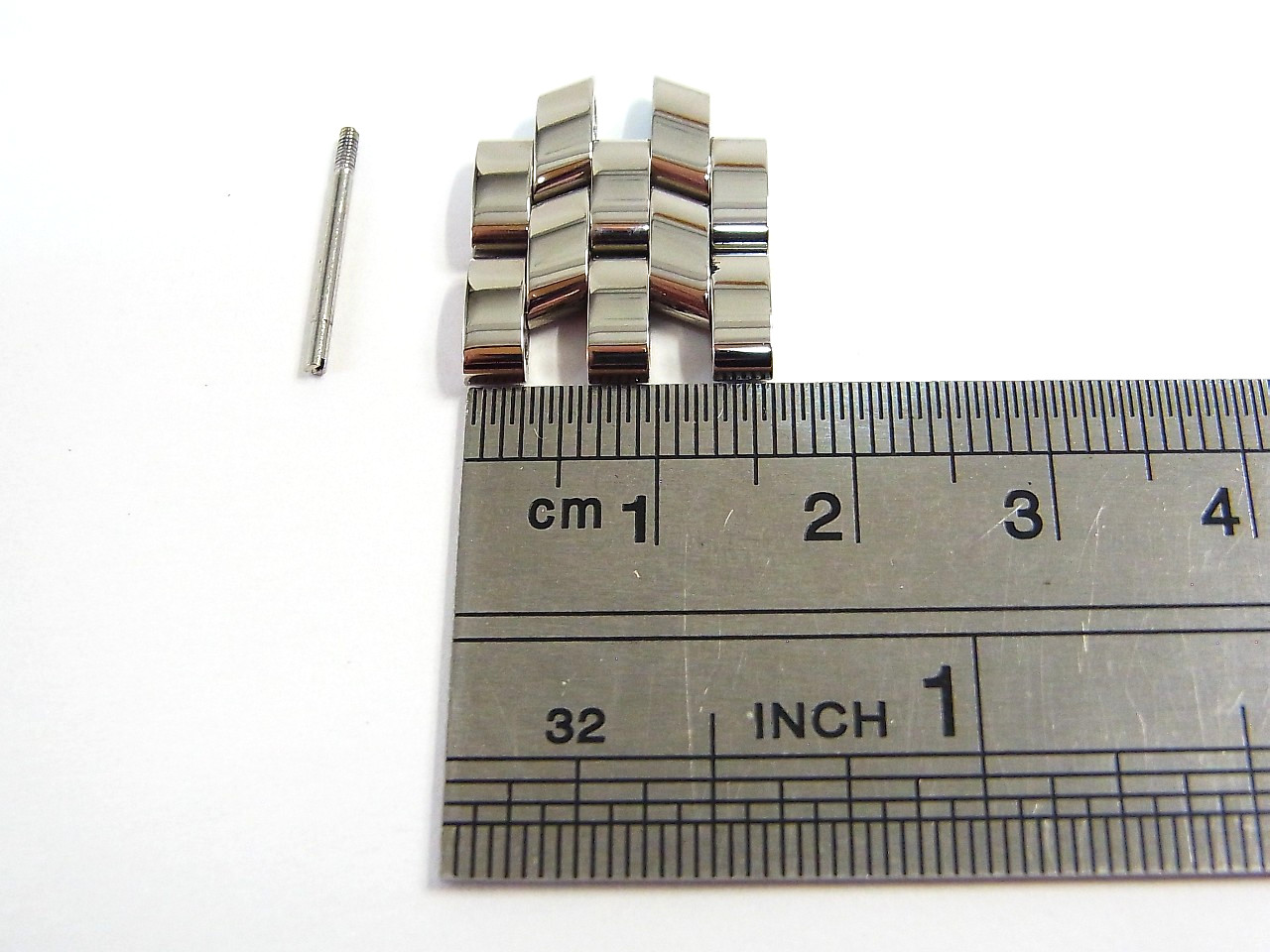 FRANCK MULLER Casablanca 7500 etc Genuine 16mm Link Watch Band 2pcs Set Mint