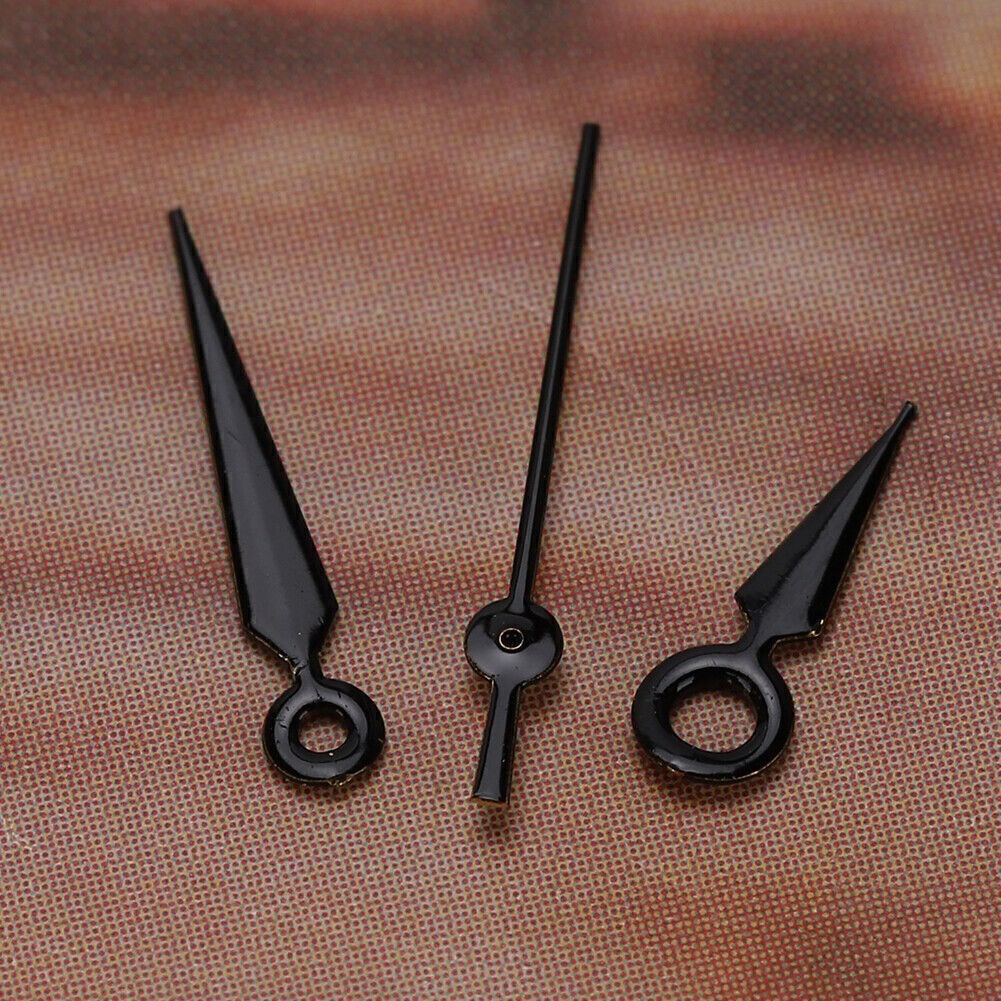 2035 Black Gold Watch Hour Minute Second Hands Watch Needles for 2035 Movement