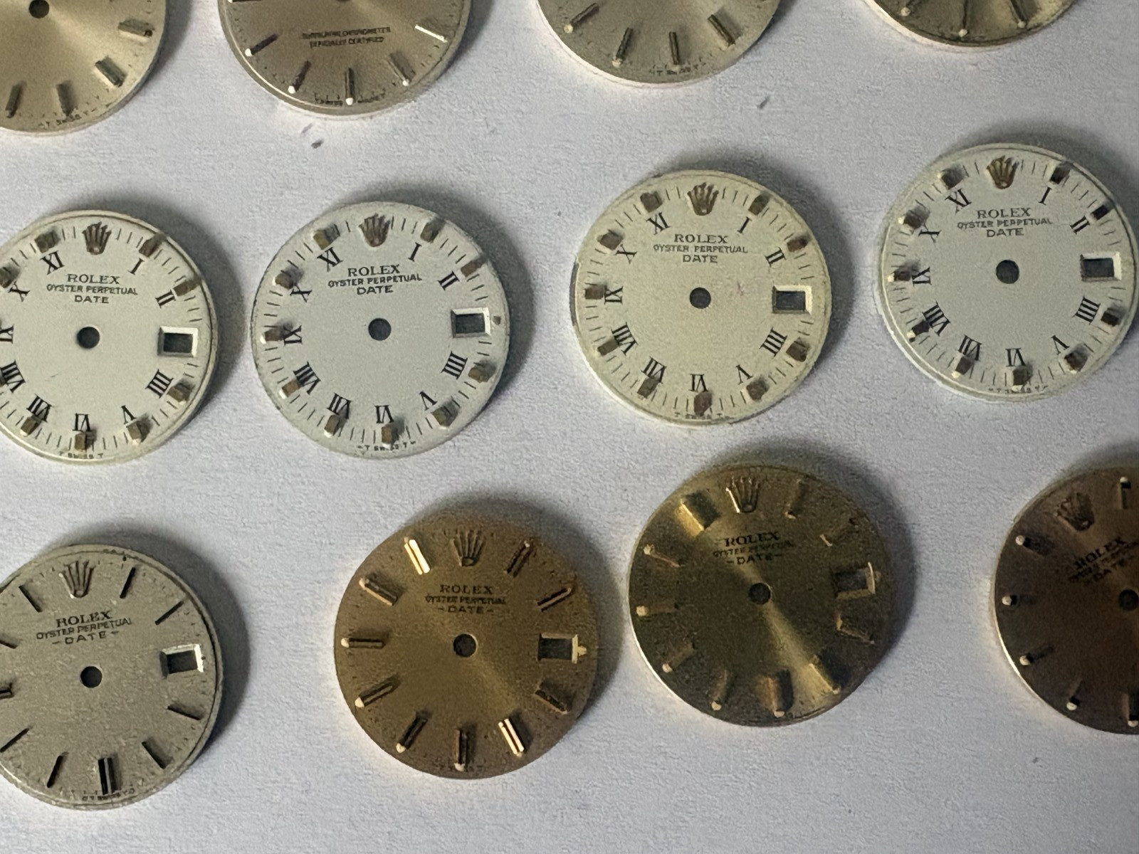 Rolex Date 26mm Dials x 18, All 100% Genuine
