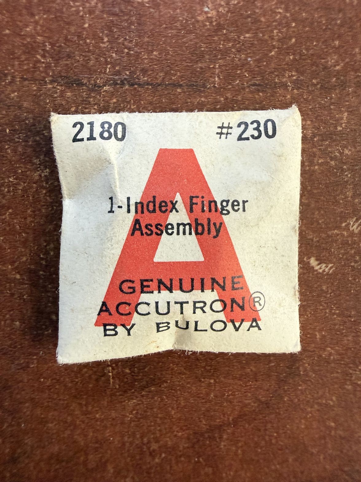 Accutron 2180 #230 Index Finger Assembly NOS Genuine Vintage Watch Part