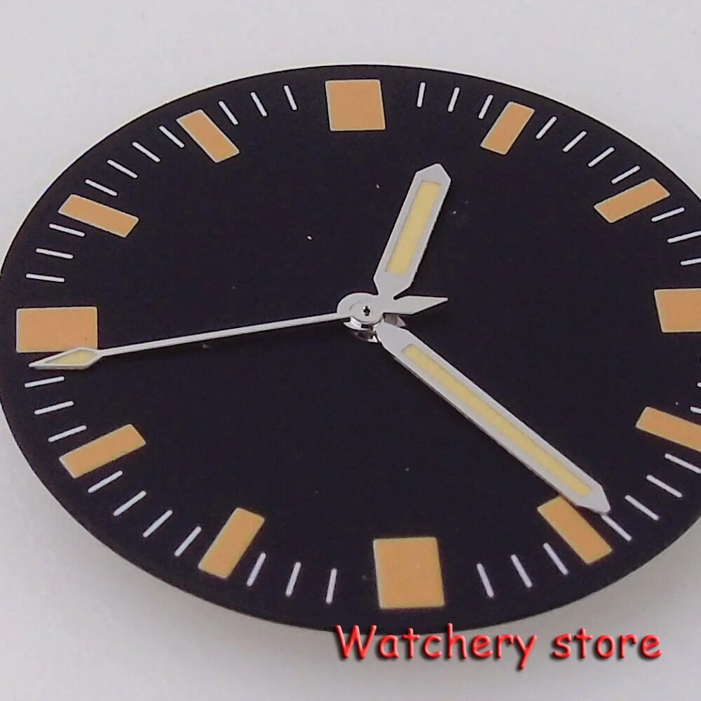 Tandorio 29MM Fit NH35 NH36 2824 PT5000 Automatic Watch Parts For Men Green Lume