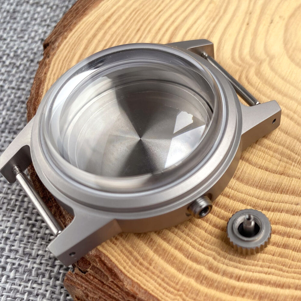 200M Dive Steel Watch Case 36mm Brushed Fit NH35 ETA 2824 PT5000 Domed Sapphire
