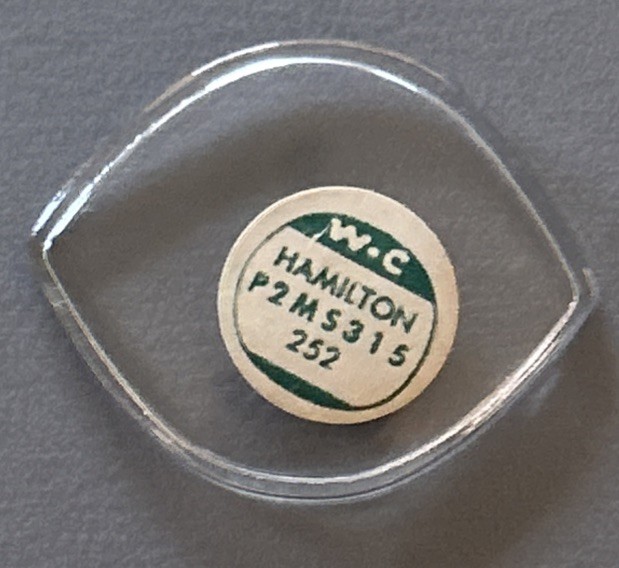 Vintage Watchcraft HAMILTON P2MS315 252 Moulded Military Watch Crystal NOS