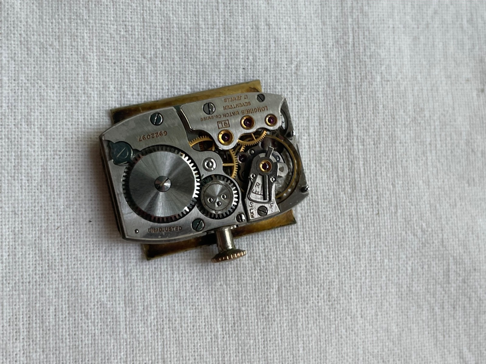 Longines 9L – movement for mens watch RUNS, lot0308