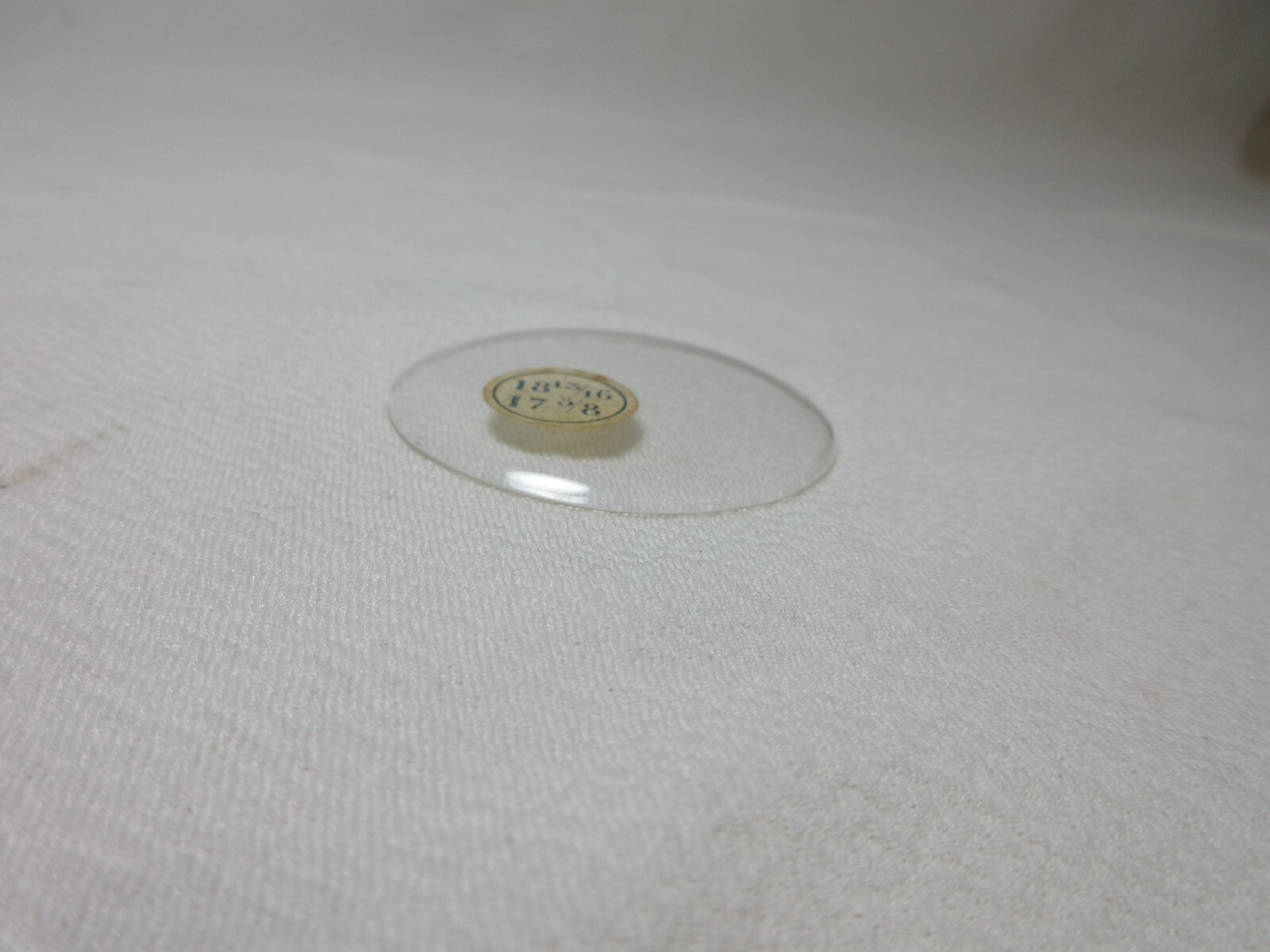 GLASS POCKET WATCH CRYSTAL WATCHMAKER SIZE 18 13/16 REPLACEMENT PART #302