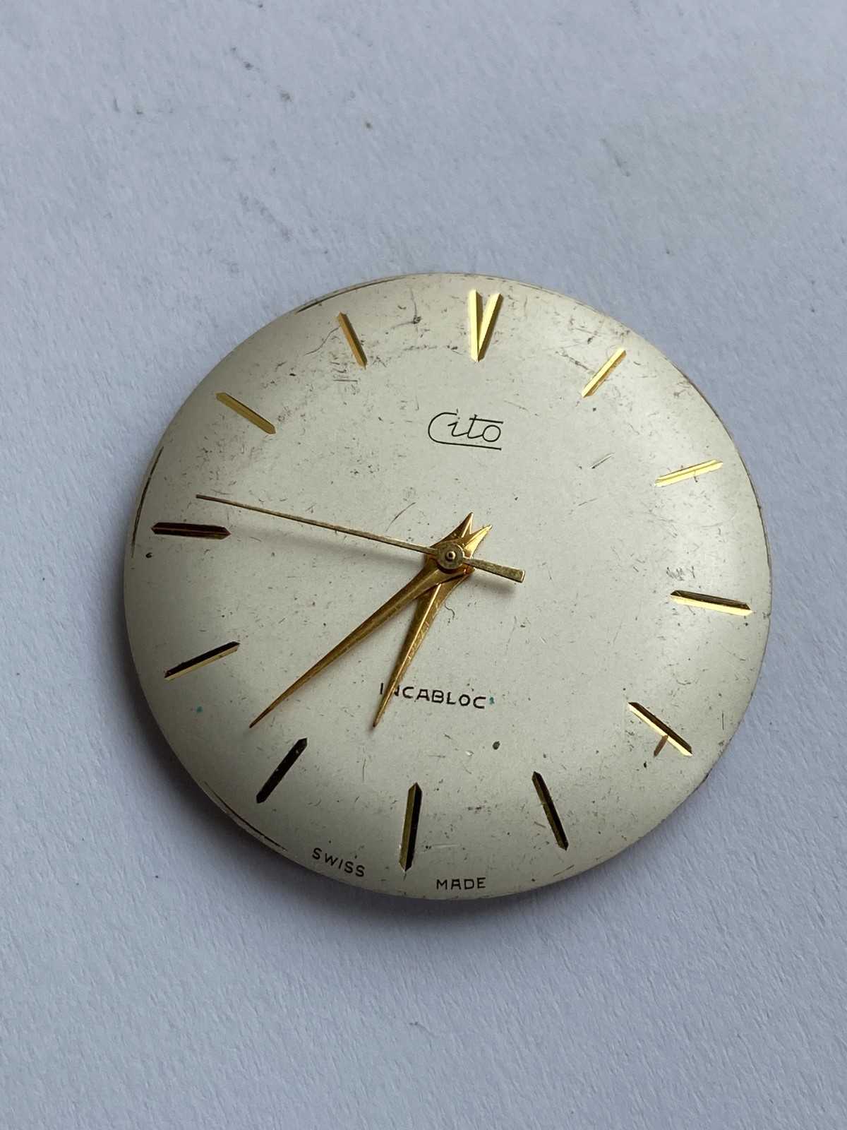 Vinatage MEN watch parts MOVMENT CITO SWISS MADE CAL. ETA 2390
